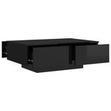 NNEVL Coffee Table High Gloss Black 90x60x31 cm Chipboard