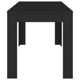 NNEVL Dining Table Black 140x74.5x76 cm Chipboard