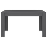 NNEVL Dining Table Grey 140x74.5x76 cm Chipboard