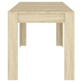 NNEVL Dining Table Sonoma Oak 140x74.5x76 cm Chipboard