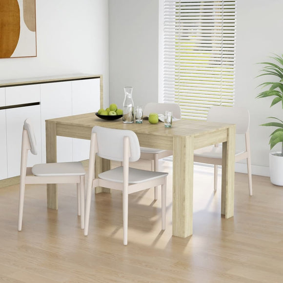 NNEVL Dining Table Sonoma Oak 140x74.5x76 cm Chipboard