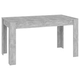 NNEVL Dining Table Concrete Grey 140x74.5x76 cm Chipboard