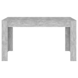 NNEVL Dining Table Concrete Grey 140x74.5x76 cm Chipboard