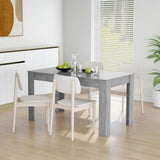 NNEVL Dining Table Concrete Grey 140x74.5x76 cm Chipboard