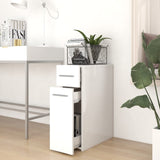 NNEVL Apothecary Cabinet White 20x45.5x60 cm Chipboard