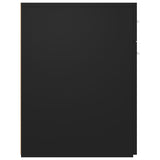 NNEVL Apothecary Cabinet Black 20x45.5x60 cm Chipboard