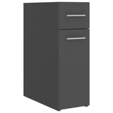 NNEVL Apothecary Cabinet Grey 20x45.5x60 cm Chipboard