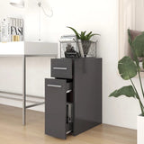 NNEVL Apothecary Cabinet Grey 20x45.5x60 cm Chipboard