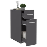 NNEVL Apothecary Cabinet Grey 20x45.5x60 cm Chipboard
