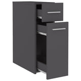 NNEVL Apothecary Cabinet Grey 20x45.5x60 cm Chipboard