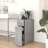 NNEVL Apothecary Cabinet Concrete Grey 20x45.5x60 cm Chipboard