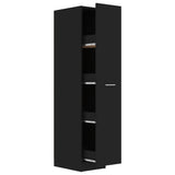 NNEVL Apothecary Cabinet Black 30x42.5x150 cm Chipboard