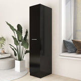 NNEVL Apothecary Cabinet Black 30x42.5x150 cm Chipboard