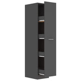 NNEVL Apothecary Cabinet Grey 30x42.5x150 cm Chipboard
