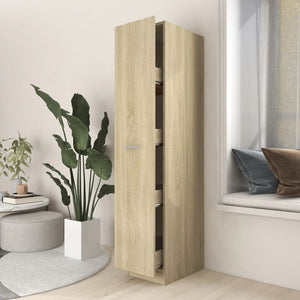 NNEVL Apothecary Cabinet Sonoma Oak 30x42.5x150 cm Chipboard