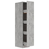 NNEVL Apothecary Cabinet Concrete Grey 30x42.5x150 cm Chipboard