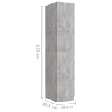 NNEVL Apothecary Cabinet Concrete Grey 30x42.5x150 cm Chipboard