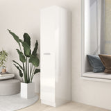 NNEVL Apothecary Cabinet High Gloss White 30x42.5x150 cm Engineered Wood