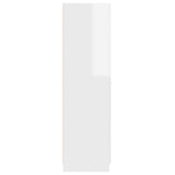 NNEVL Apothecary Cabinet High Gloss White 30x42.5x150 cm Engineered Wood