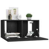 NNEVL Hanging TV Cabinet Black 60x30x30 cm