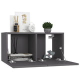 NNEVL Hanging TV Cabinet Grey 60x30x30 cm