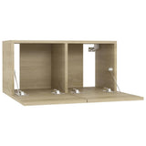 NNEVL Hanging TV Cabinet Sonoma Oak 60x30x30 cm