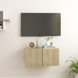 NNEVL Hanging TV Cabinet Sonoma Oak 60x30x30 cm