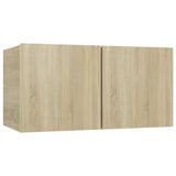 NNEVL Hanging TV Cabinets 2 pcs Sonoma Oak 60x30x30 cm