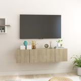 NNEVL Hanging TV Cabinets 2 pcs Sonoma Oak 60x30x30 cm