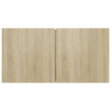 NNEVL Hanging TV Cabinets 3 pcs Sonoma Oak 60x30x30 cm