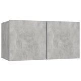 NNEVL Hanging TV Cabinet Concrete Grey 60x30x30 cm