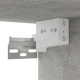 NNEVL Hanging TV Cabinets 2 pcs Concrete Grey 60x30x30 cm