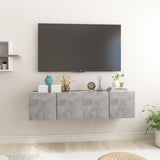 NNEVL Hanging TV Cabinets 2 pcs Concrete Grey 60x30x30 cm