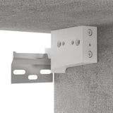 NNEVL Hanging TV Cabinets 3 pcs Concrete Grey 60x30x30 cm