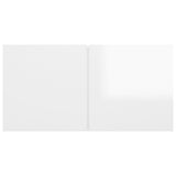 NNEVL Hanging TV Cabinets 3 pcs High Gloss White 60x30x30 cm