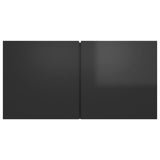 NNEVL Hanging TV Cabinet High Gloss Black 60x30x30 cm
