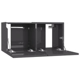 NNEVL Hanging TV Cabinet High Gloss Grey 60x30x30 cm