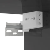 NNEVL Hanging TV Cabinet High Gloss Grey 60x30x30 cm