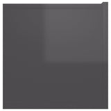 NNEVL Hanging TV Cabinets 2 pcs High Gloss Grey 60x30x30 cm