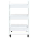 NNEVL 3-Tier Trolley White 43x34x79 cm Steel