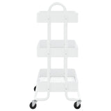 NNEVL 3-Tier Trolley White 43x34x79 cm Steel