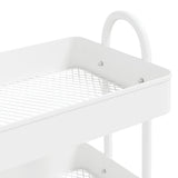 NNEVL 3-Tier Trolley White 43x34x79 cm Steel