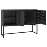 NNEVL Sideboard Black 105x35x75 cm Steel