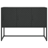 NNEVL Sideboard Black 105x35x75 cm Steel