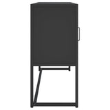 NNEVL Sideboard Black 105x35x75 cm Steel