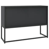 NNEVL Sideboard Black 105x35x75 cm Steel