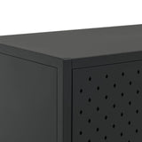 NNEVL Sideboard Black 105x35x75 cm Steel