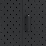 NNEVL Sideboard Black 105x35x75 cm Steel