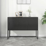 NNEVL Sideboard Black 105x35x75 cm Steel