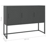 NNEVL Sideboard Anthracite 105x35x75 cm Steel